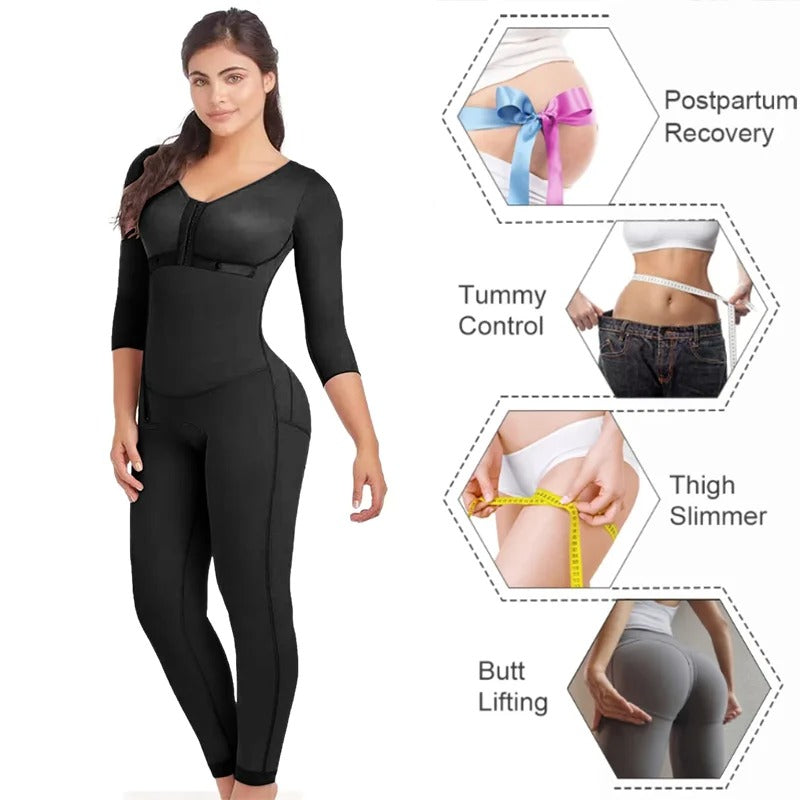 Long Sleeves Full Body Shapewear | Essence New York