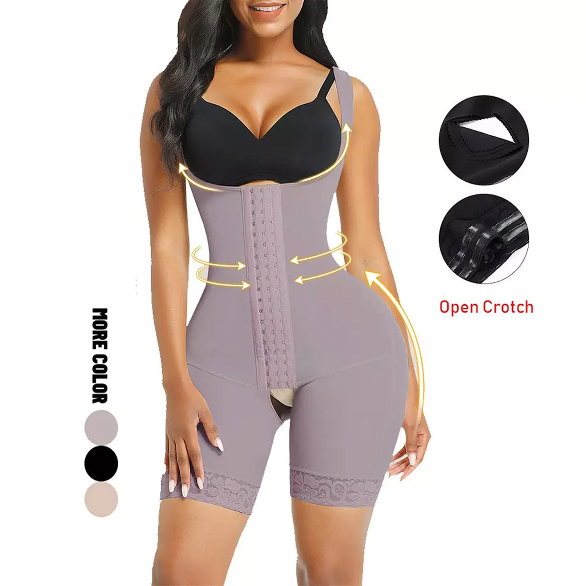 Adjustable Shoulder Clasps Slimming Body Shaper | Essence New York