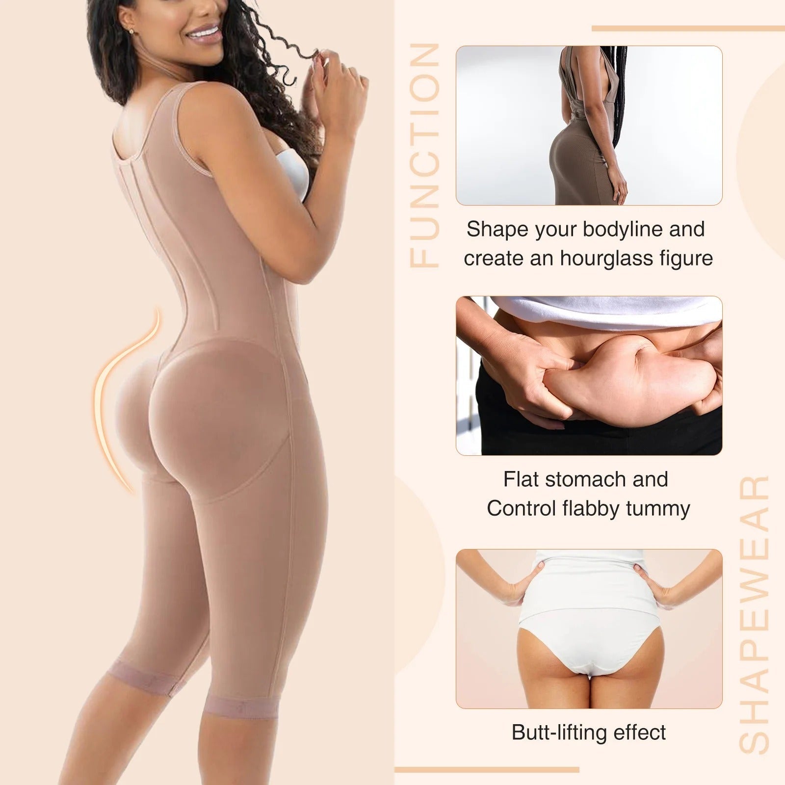 Control Sheath Flat Stomach Thigh Slimmer Shapewear | Essence New York
